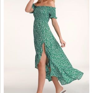 Green Floral Dress from Lulus